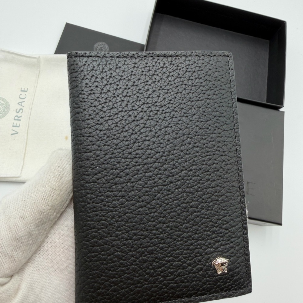 Versace Medusa leather card holder wallet
